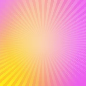 A colorful graphic of rays radiating out from the center, purple on the outside and yellowish orange in the bottom left corner.